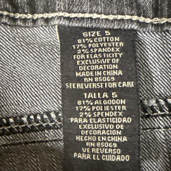 Paco Jeans Y2K Womens Juniors Black Pockets Casual Size 5/32 INCH INSEAM - Picture 4 of 9